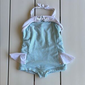 Janie and Jack Aqua Striped Swimwear